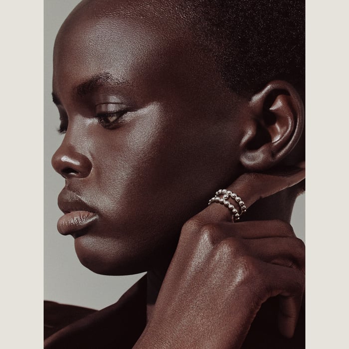 Sans Coloris Chaine d'Ancre Alea II Beaded Ring
