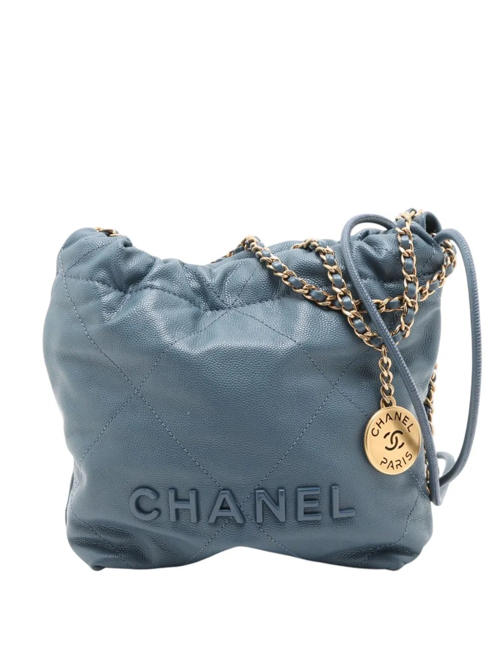 2021-2026 Mini Shiny Caviar 22 Handbag satchel