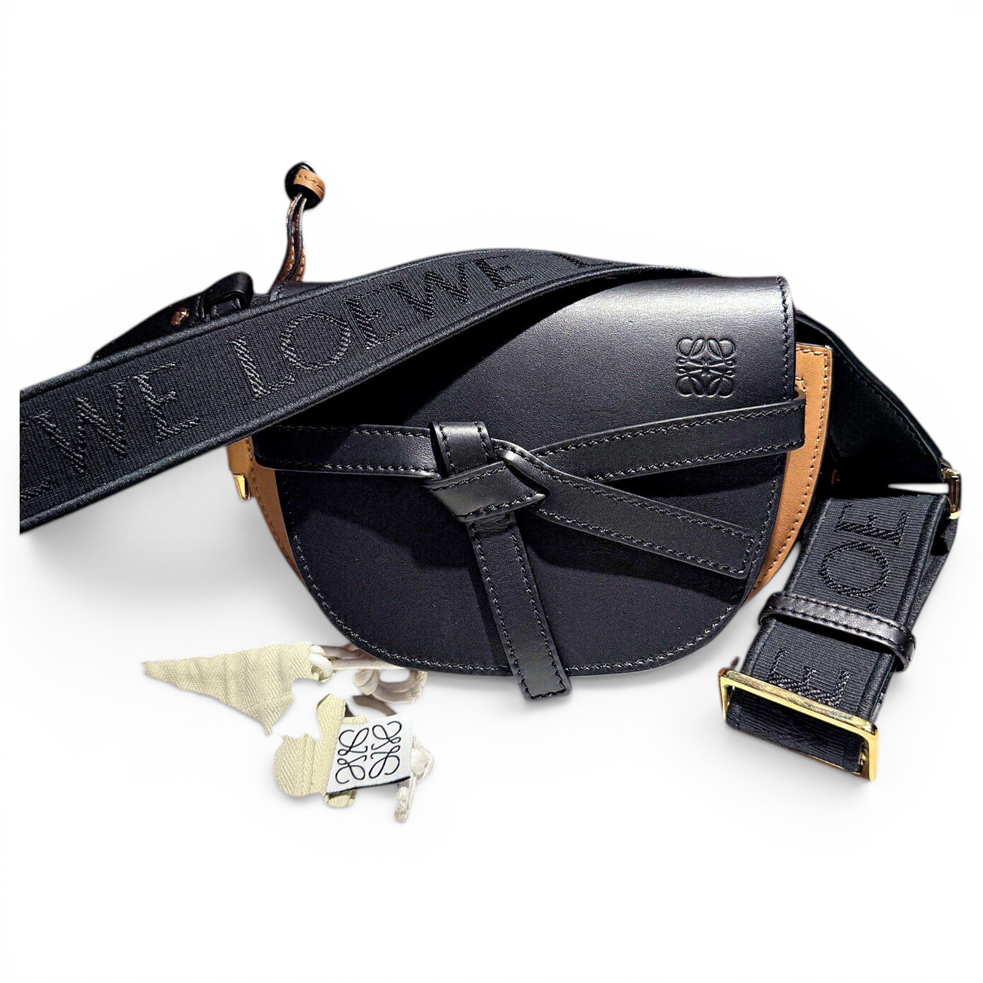 Gate leather crossbody bag