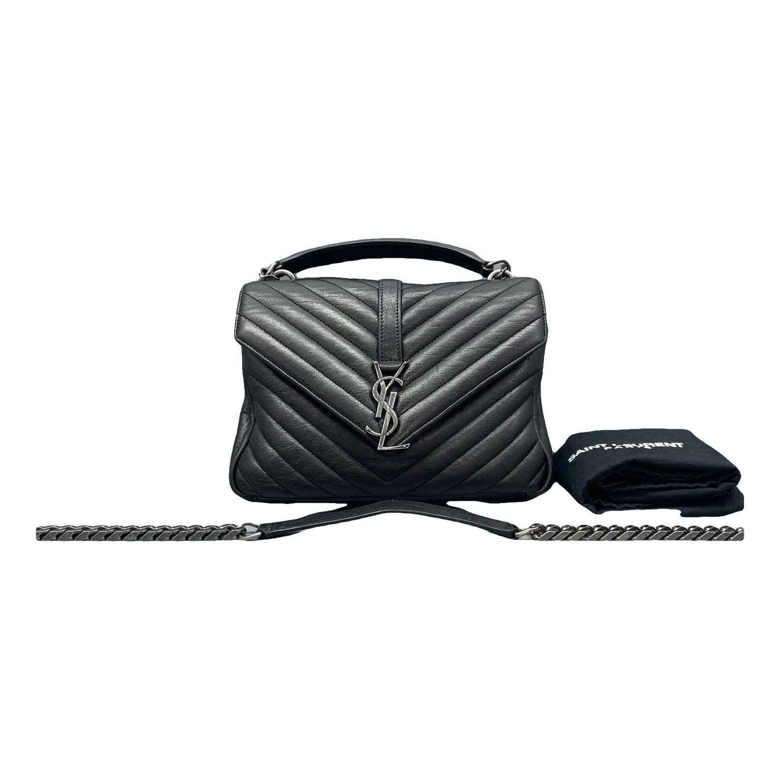 Collége monogramme leather handbag