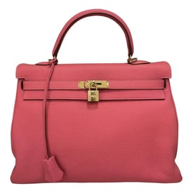 Hermes Kelly 35 Handbag Rose Azalee Togo Leather 2011