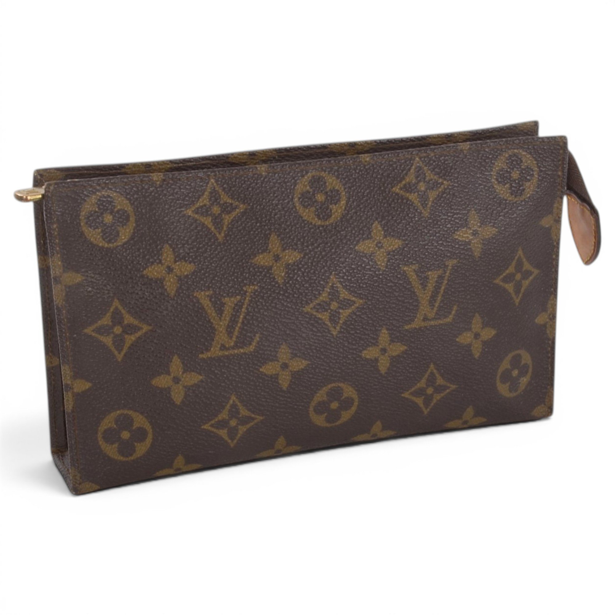 Leather clutch bag