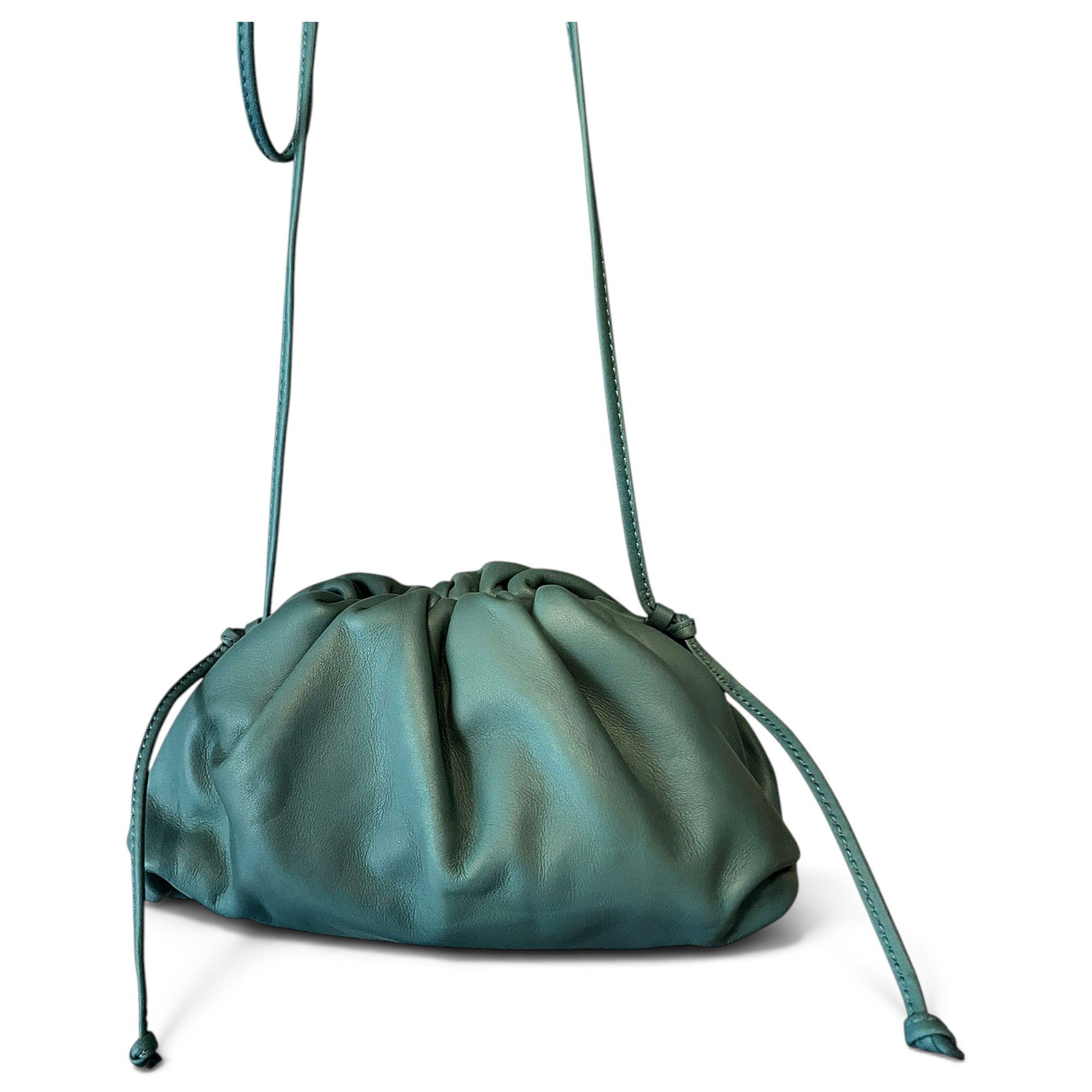Pouch leather handbag