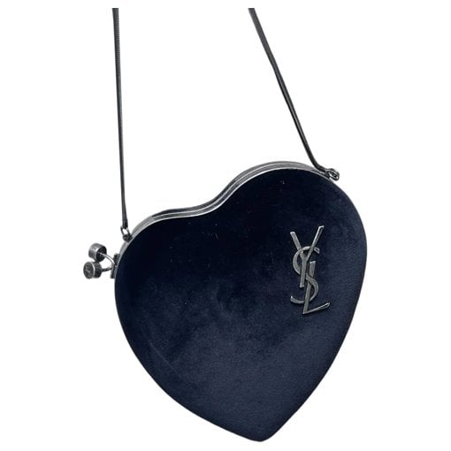 Boîte Love velvet crossbody bag