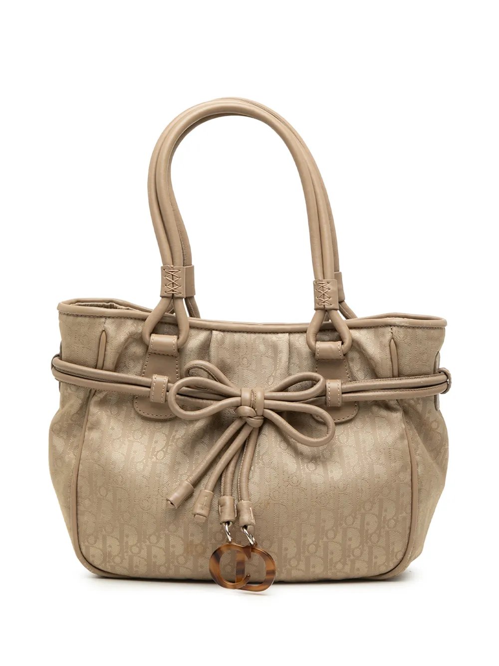 2007 Diorissimo Trotter Canvas Bow tote bag