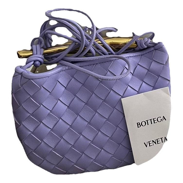 Leather clutch bag