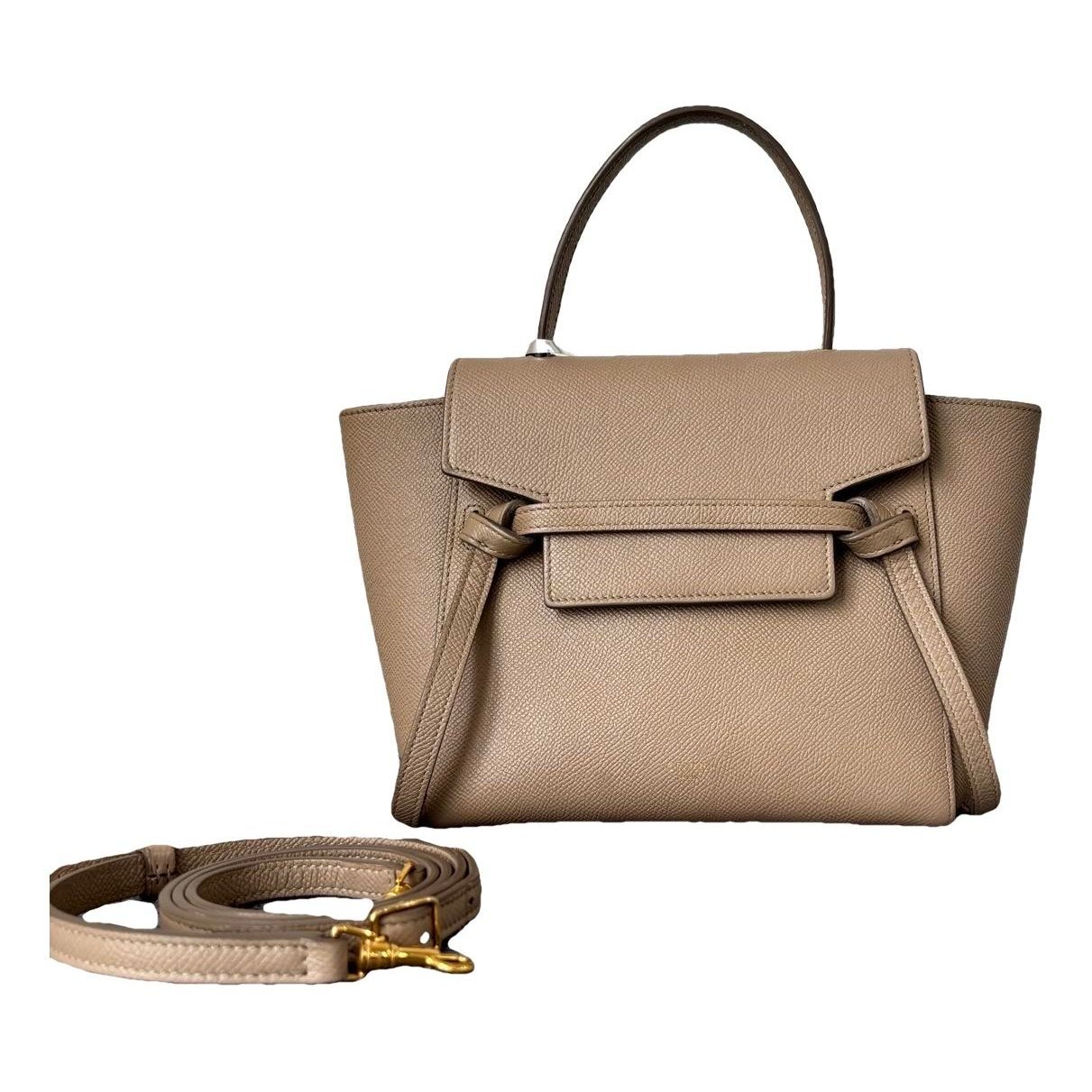 Belt leather handbag