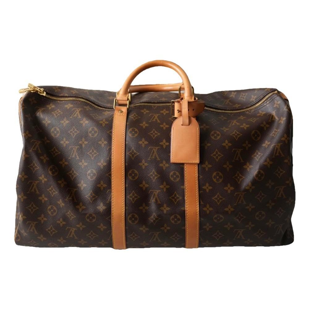 Keepall leather travel bag