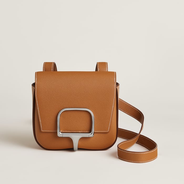Gold Hermès Della Cavalleria Mini Bag