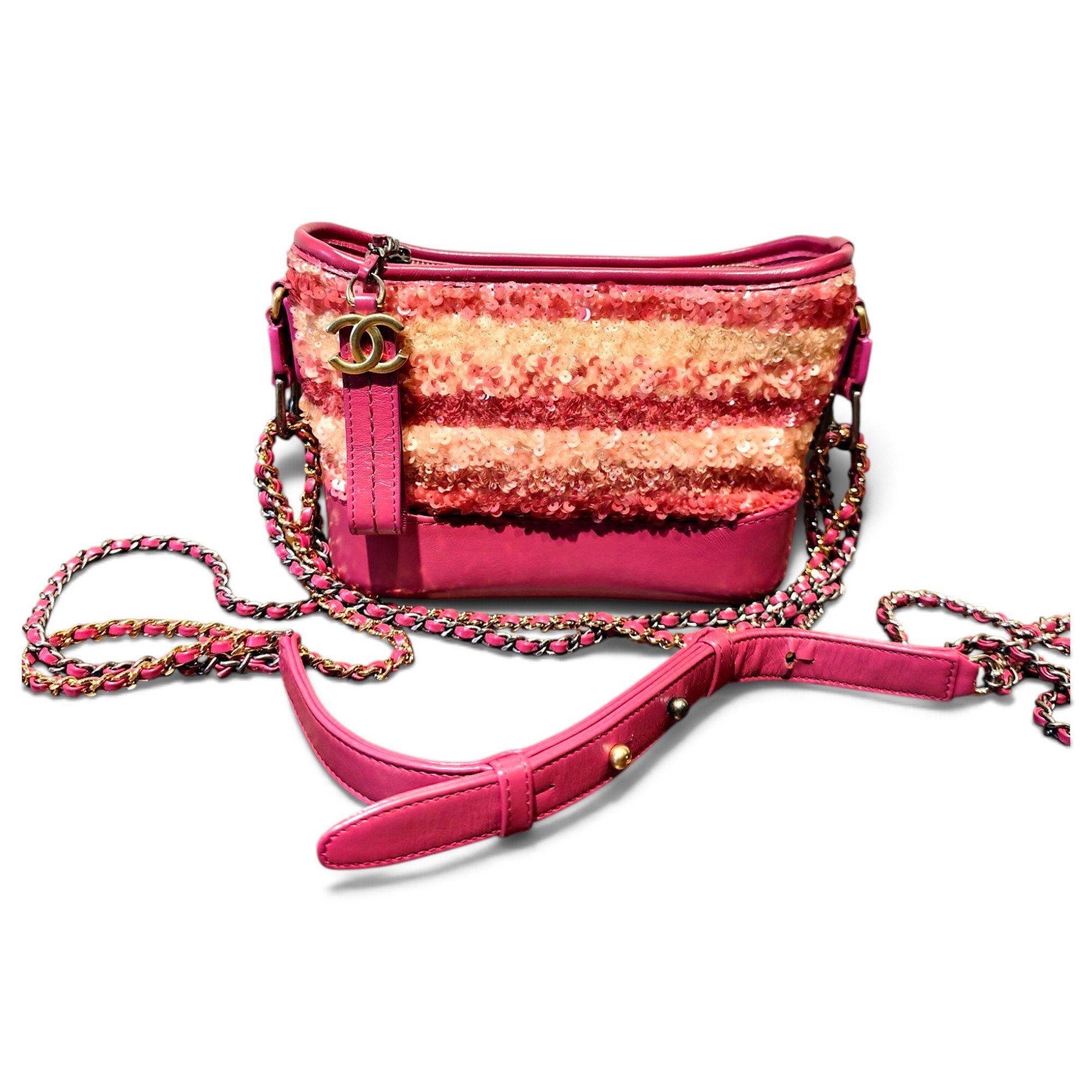 Chanel Gabrielle glitter handbag