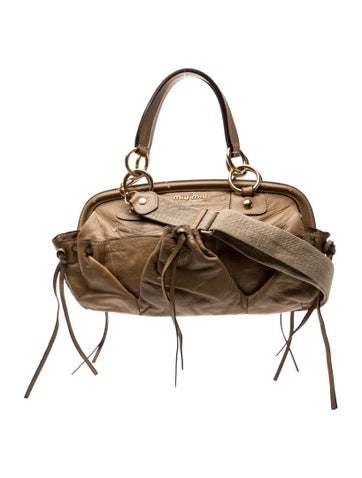 Leather Top Handle Bag