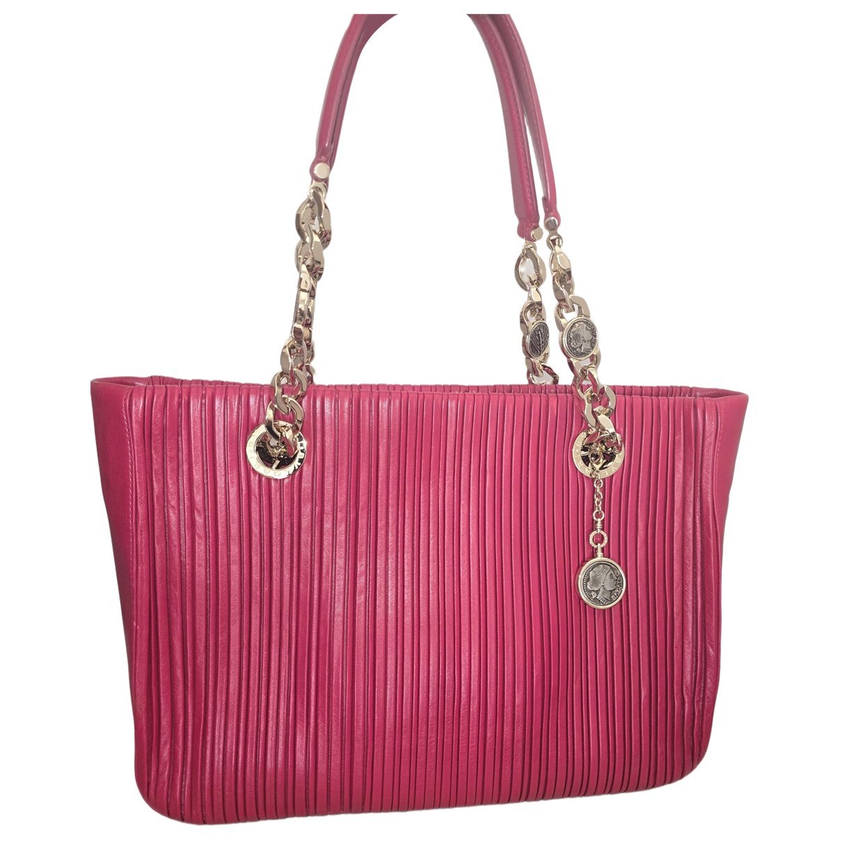 Bulgari leather handbag