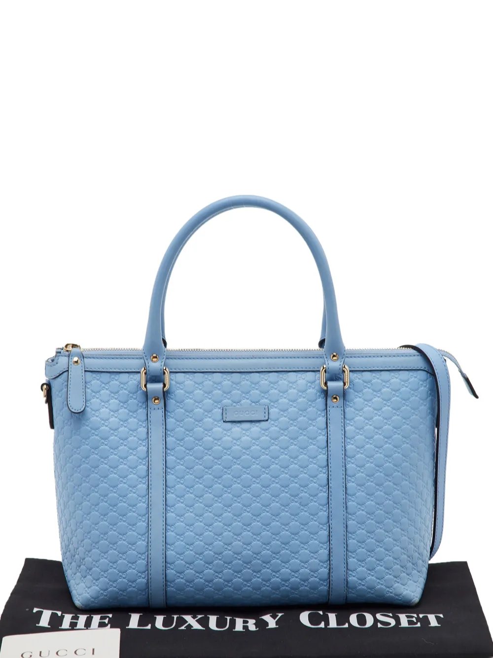 Microguccissima top zip tote bag