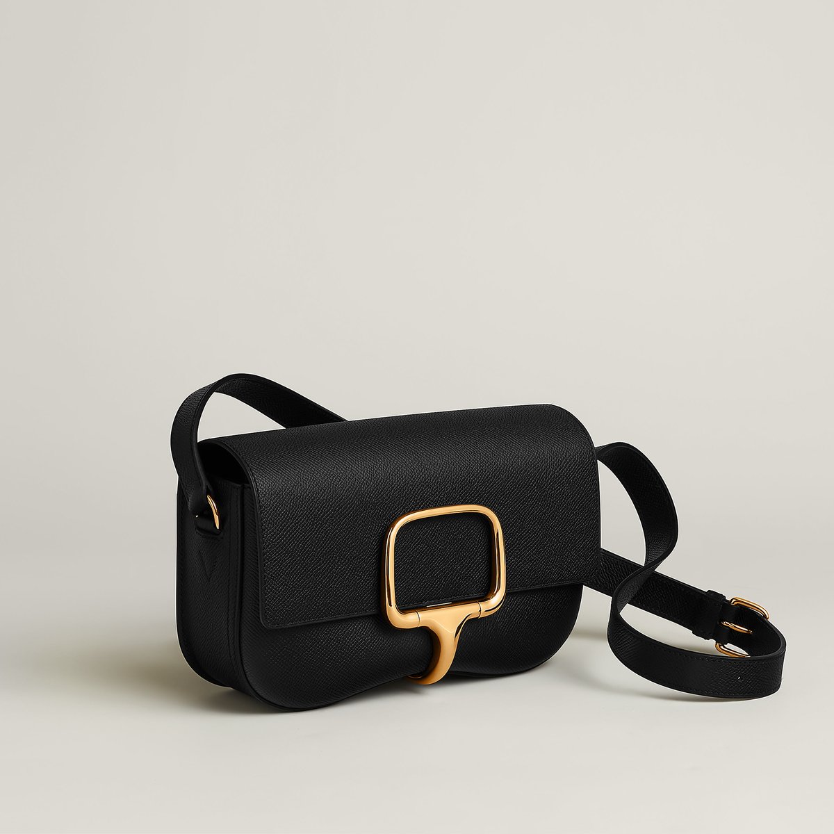 Noir Hermès Della Cavalleria Elan Bag