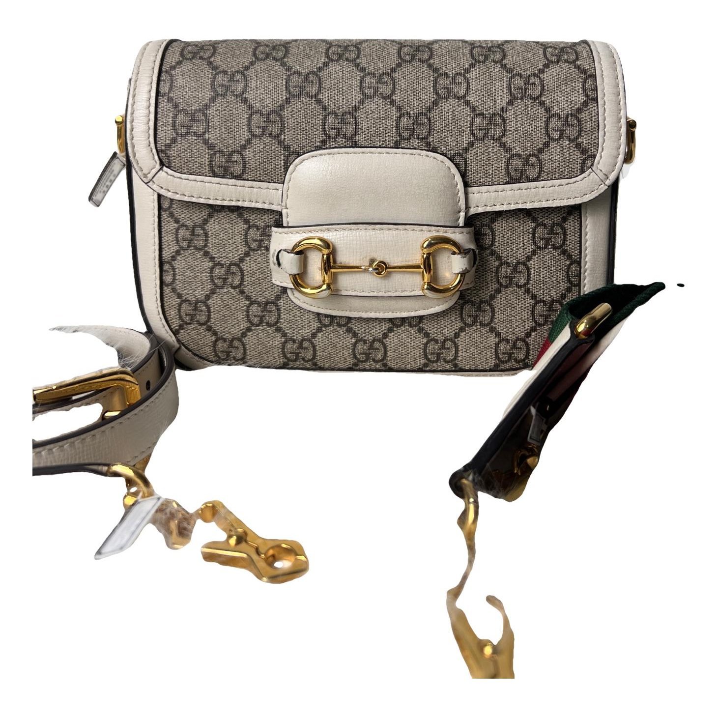 Horsebit 1955 patent leather handbag