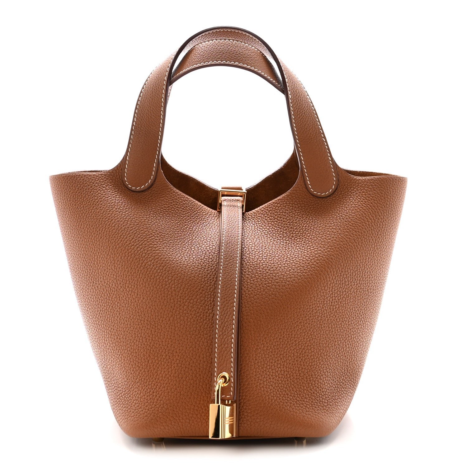Hermes Taurillon Clemence Picotin Lock 18 PM Gold