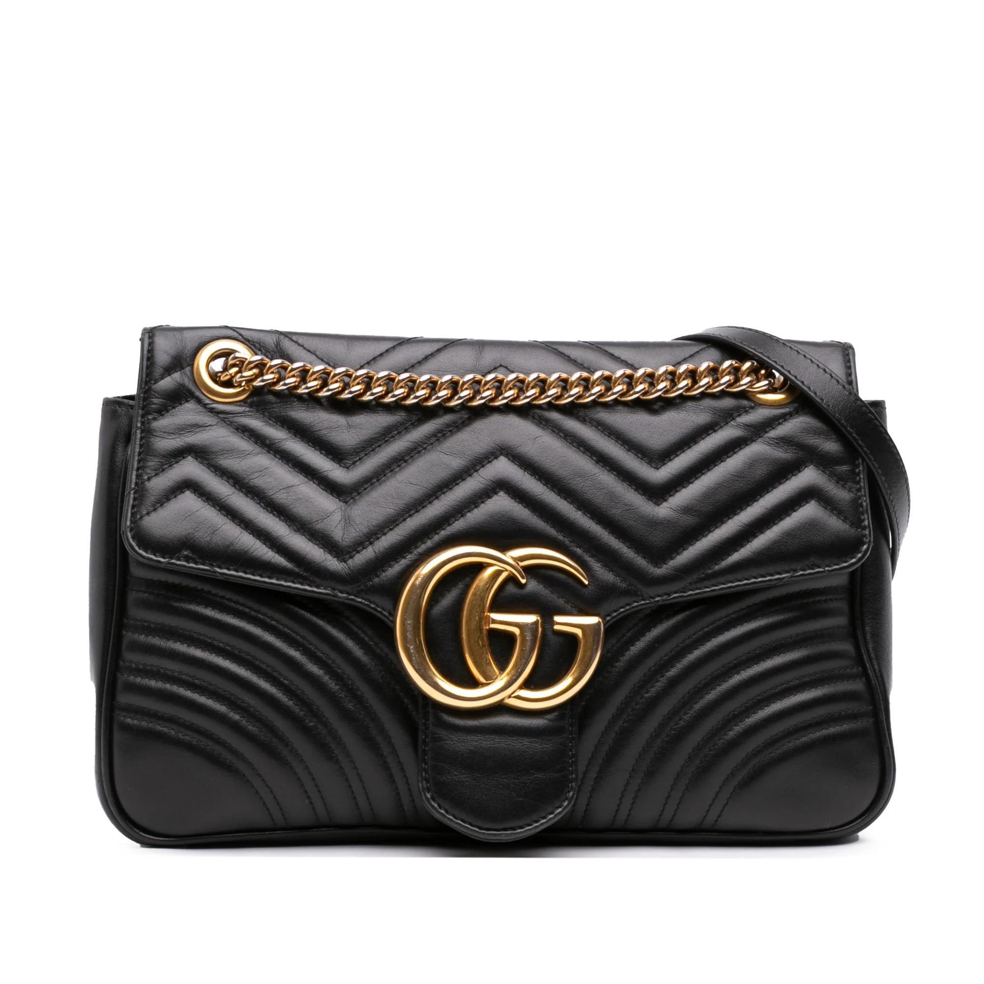 GG Marmont pony-style calfskin handbag