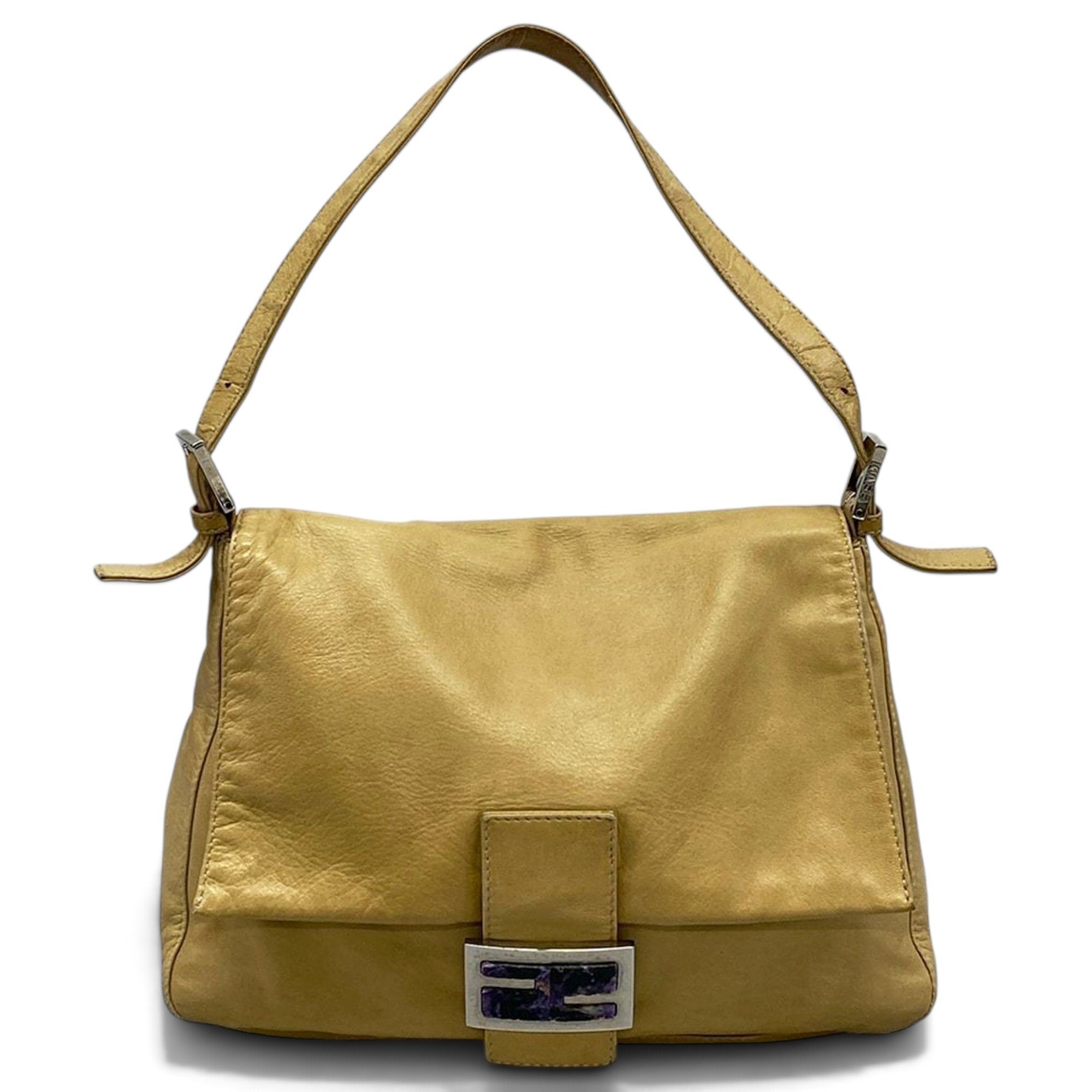 Pocket leather handbag