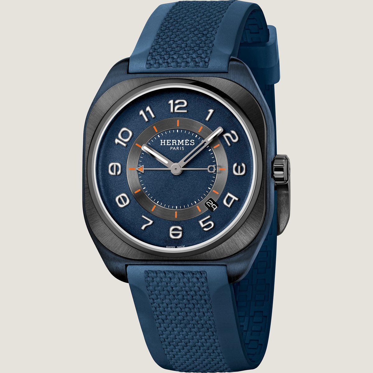 Sans Coloris Hermès H08 Watch, 42 mm