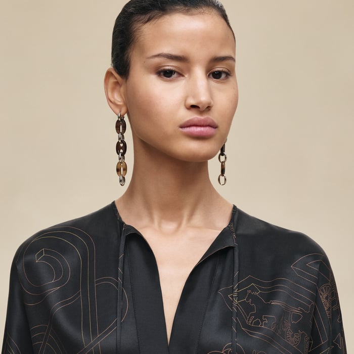 Noir "l'Enseigne Du Sellier" Caftan