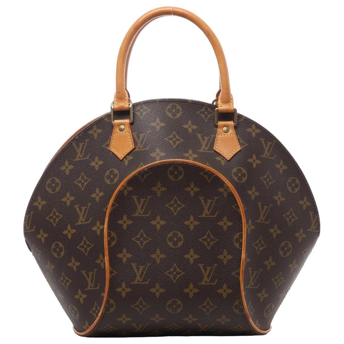 Ellipse leather handbag