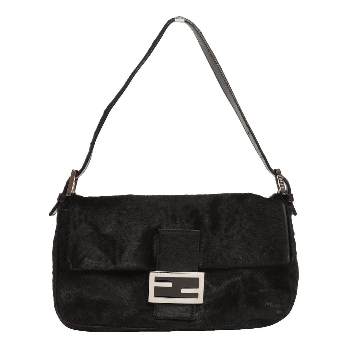 Baguette pony-style calfskin handbag