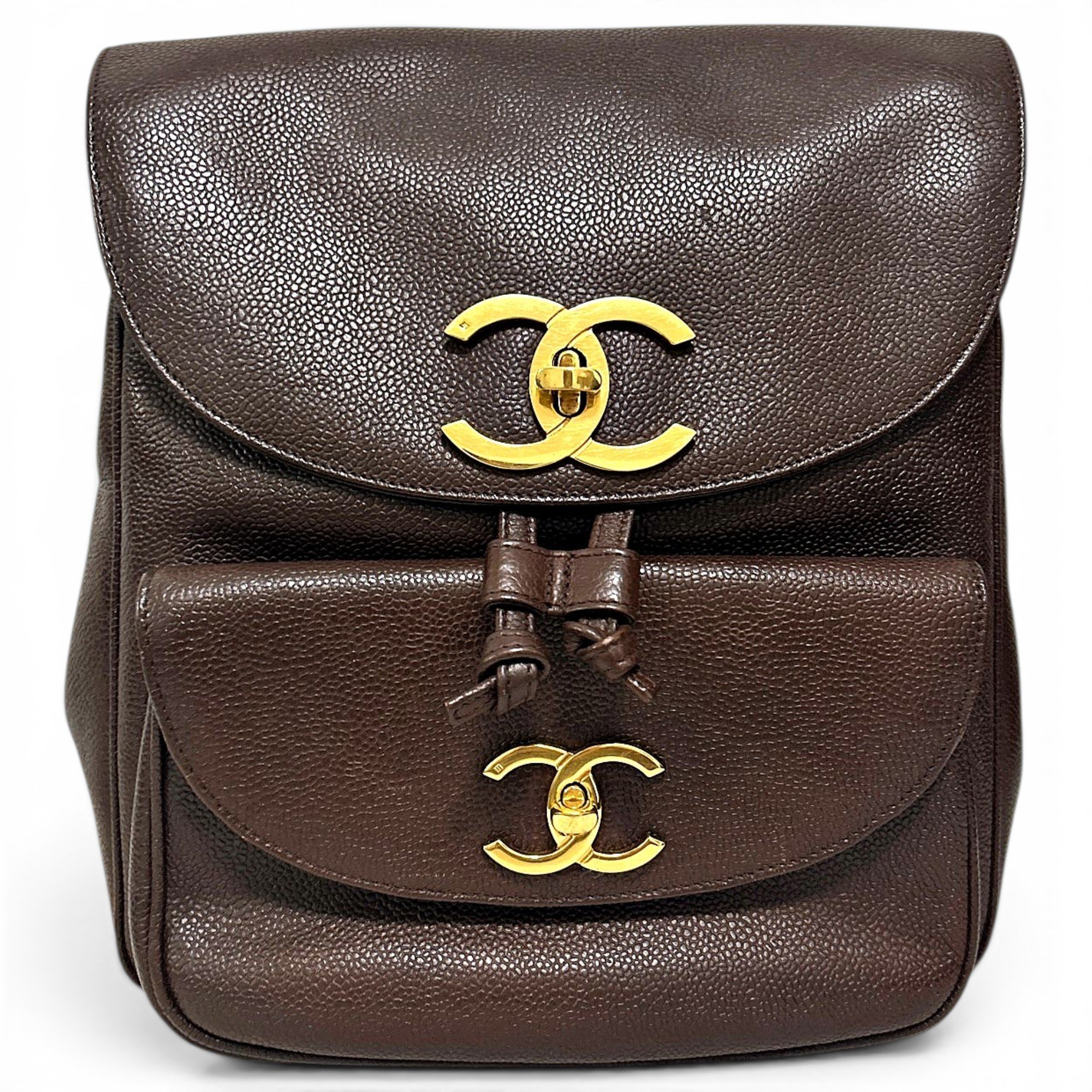 Leather backpack