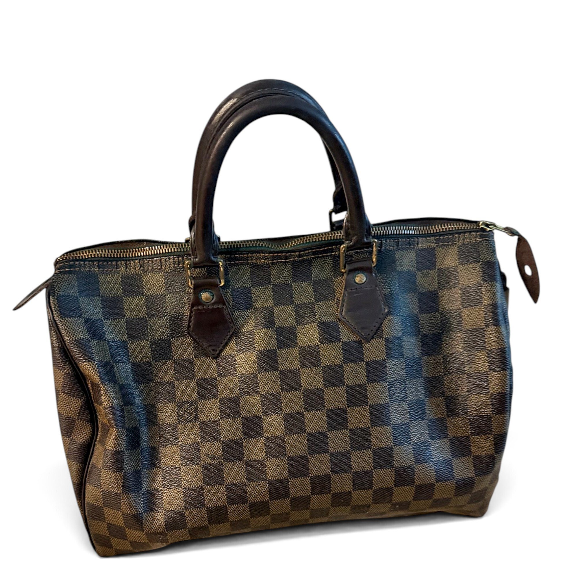 Speedy leather handbag