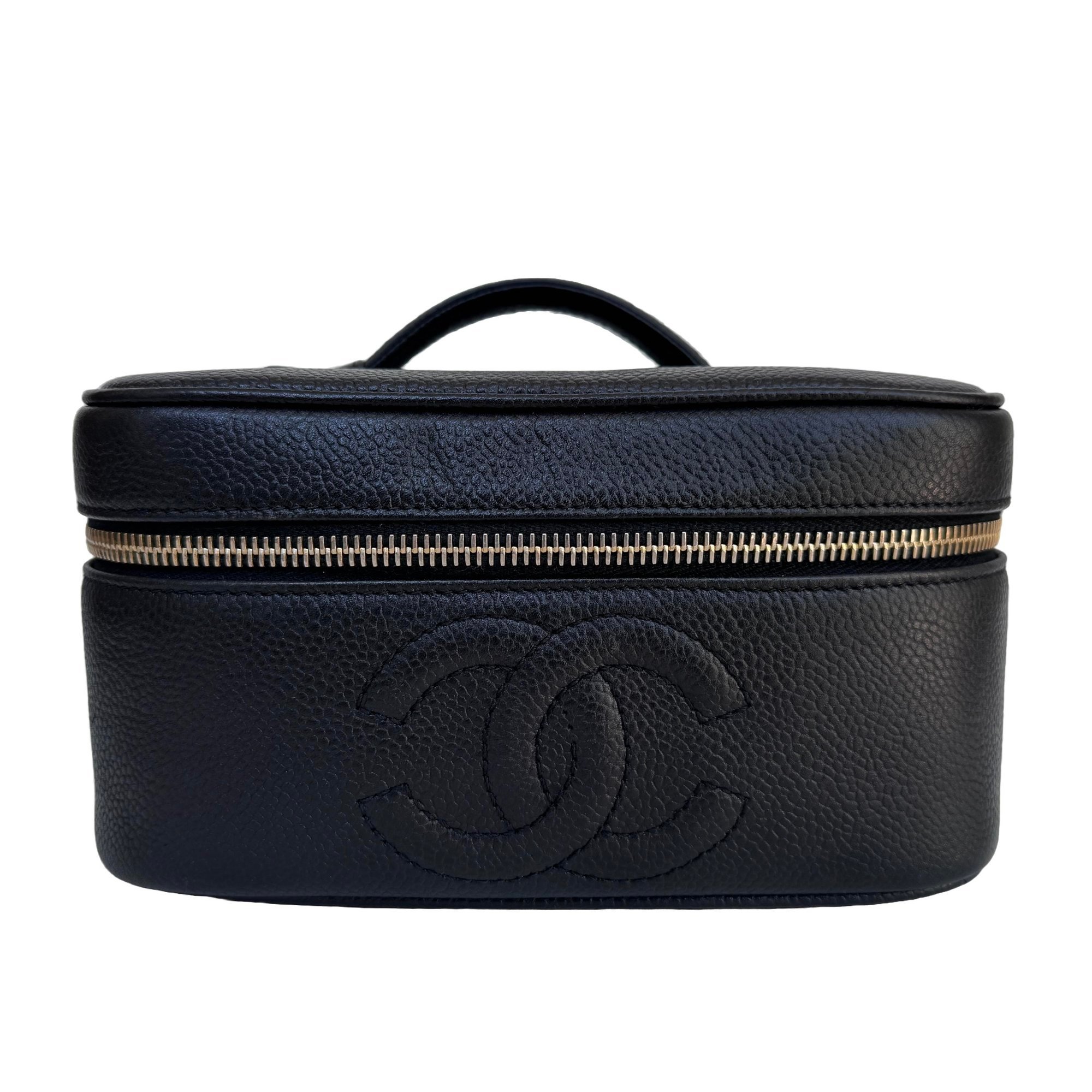 Leather vanity case