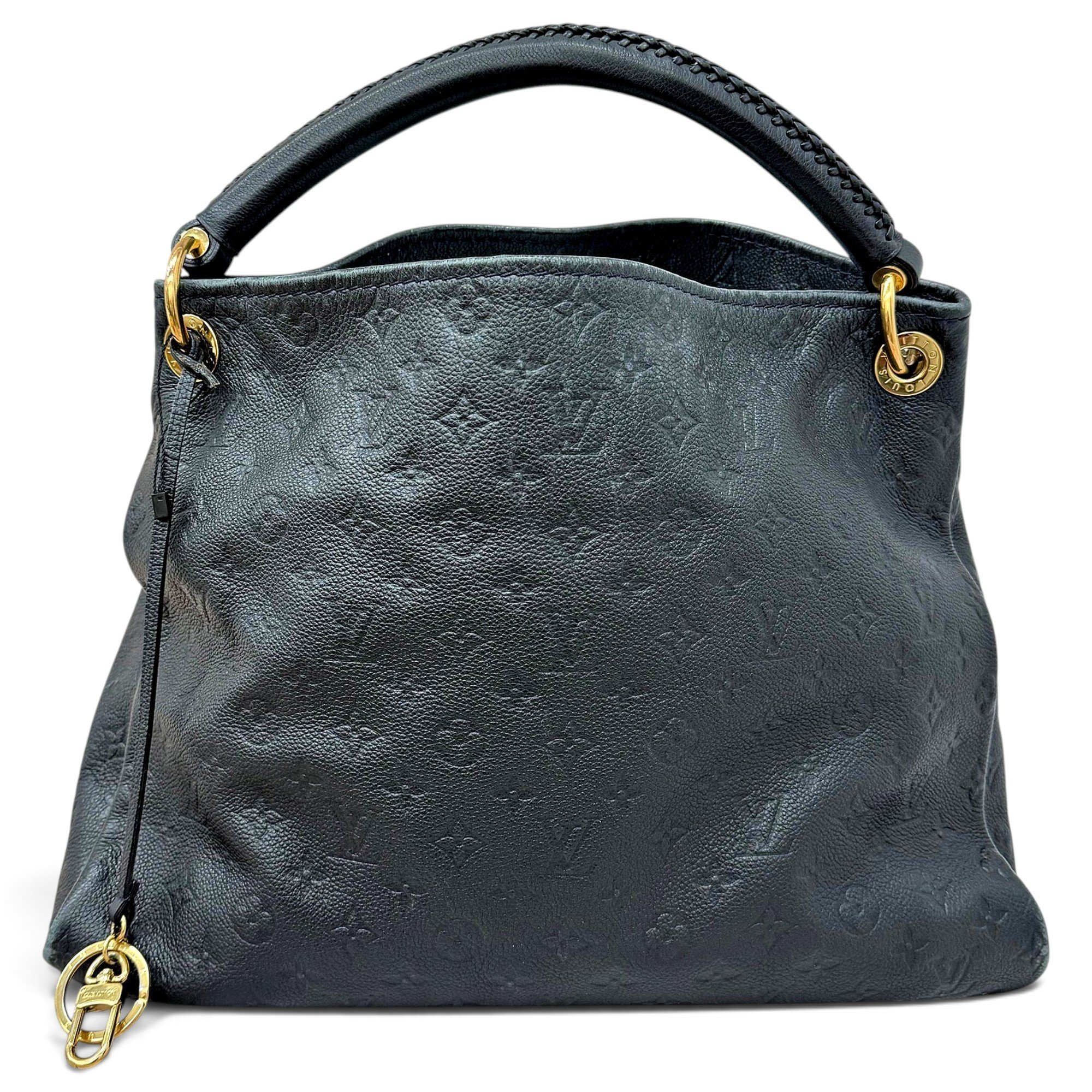 Artsy leather handbag