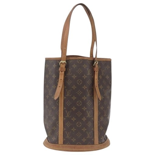 Bucket leather handbag