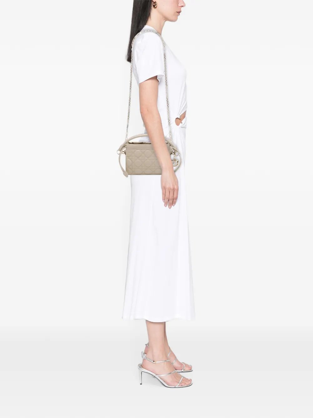 Dior 2023 Mini Lambskin Cannage Milly Drawstring Bag satchel