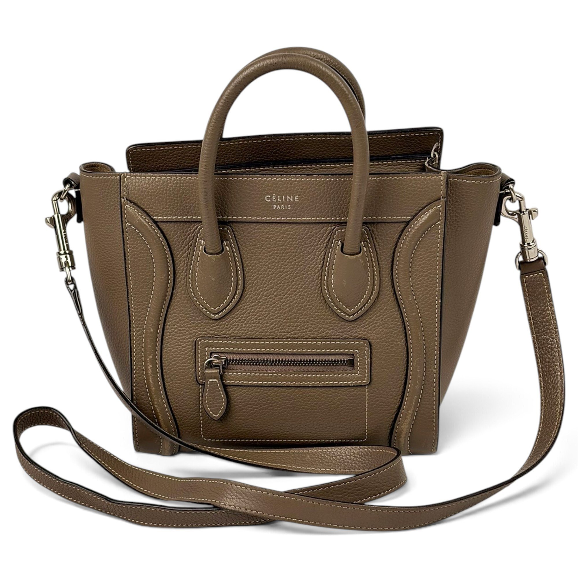 Luggage leather handbag