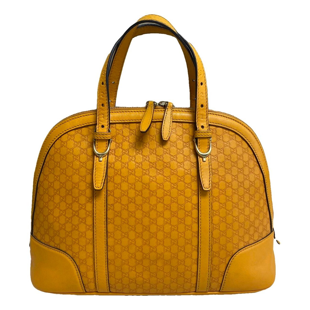 Dôme leather handbag