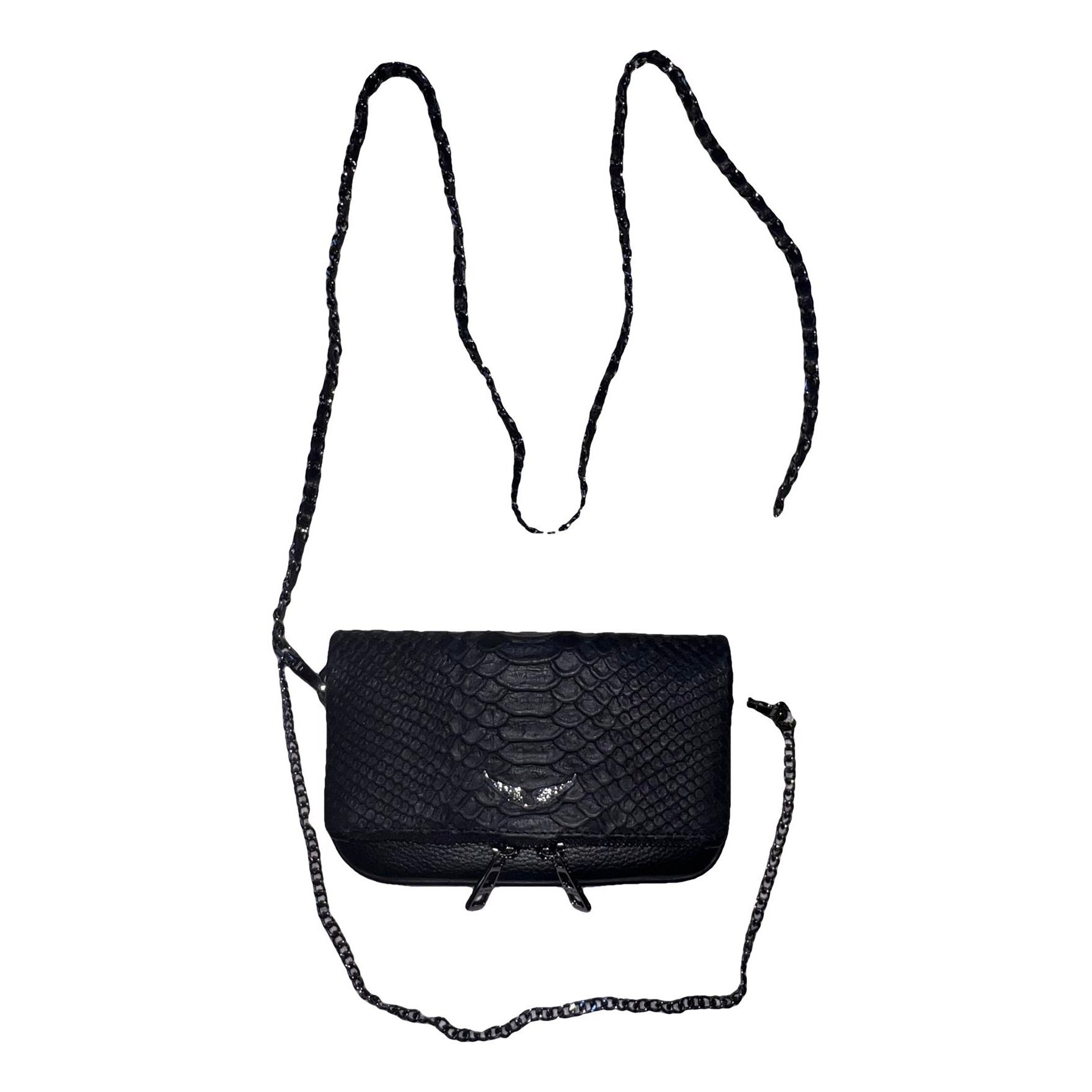 Rock leather crossbody bag
