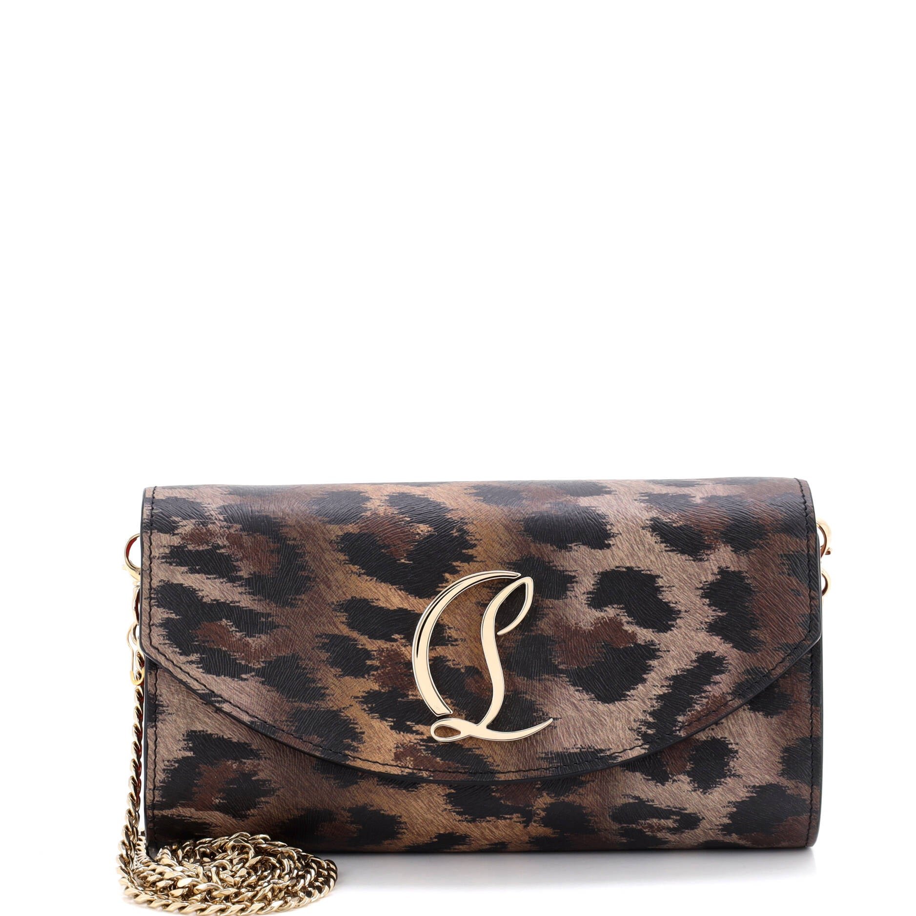 Loubi54 Chain Clutch Leather