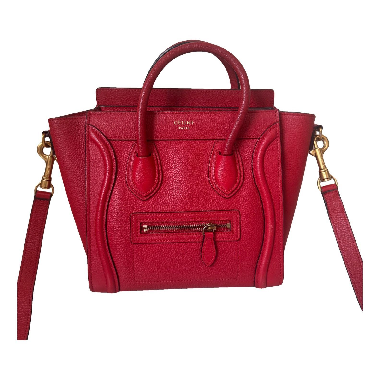 Nano Luggage leather handbag