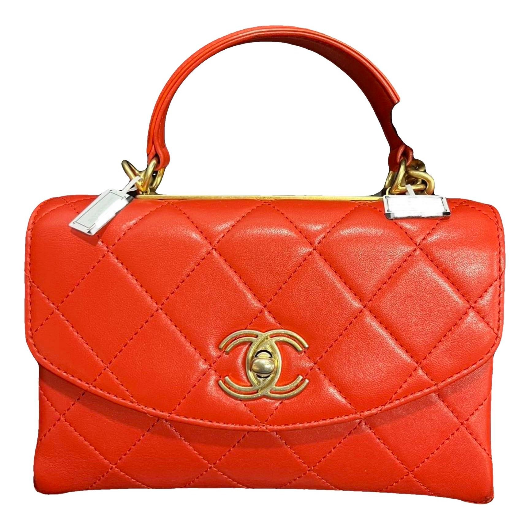 Trendy CC Flap leather handbag