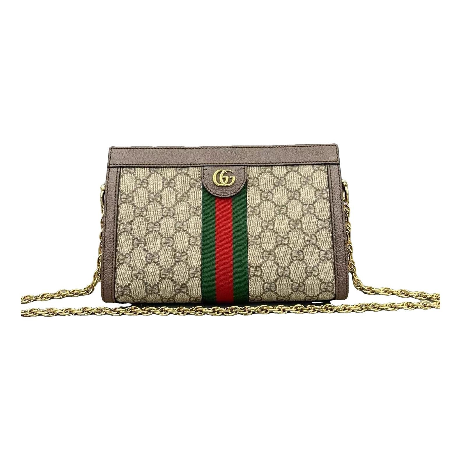 Ophidia Chain leather handbag