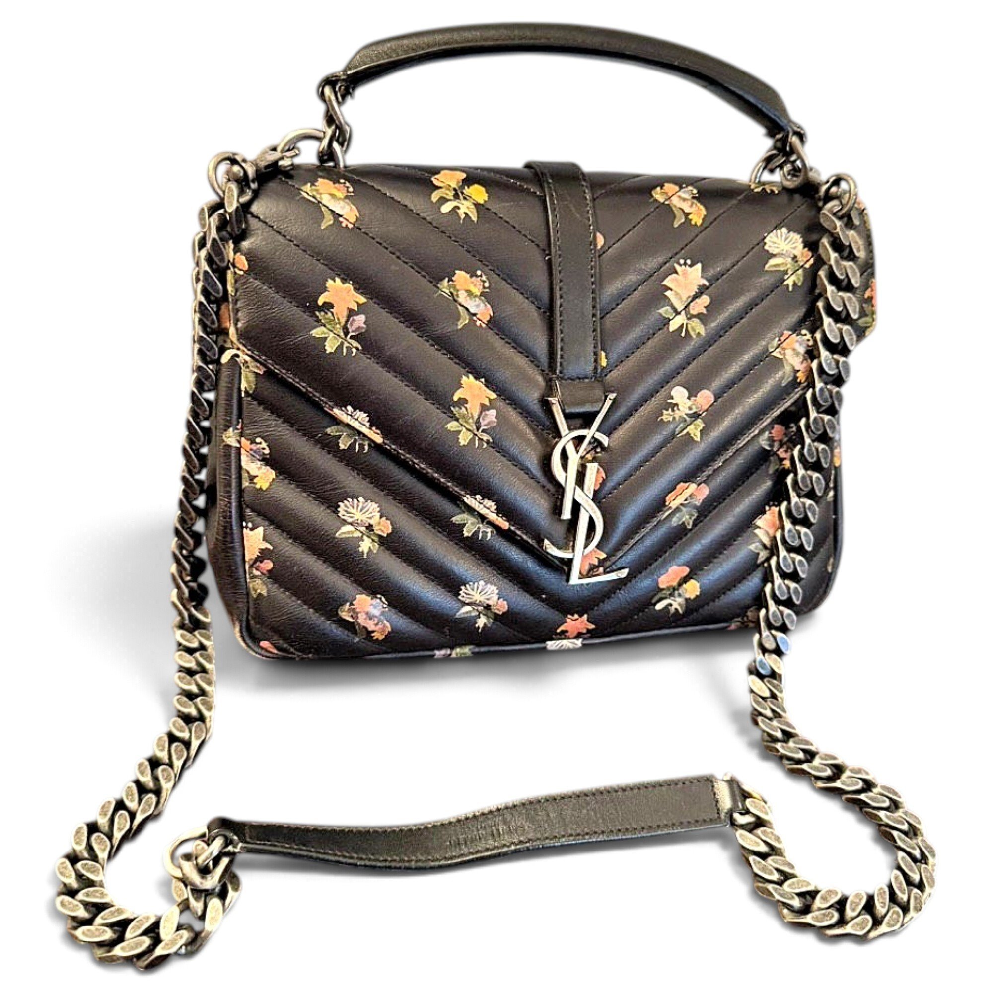 Saint Laurent Collége monogramme leather handbag