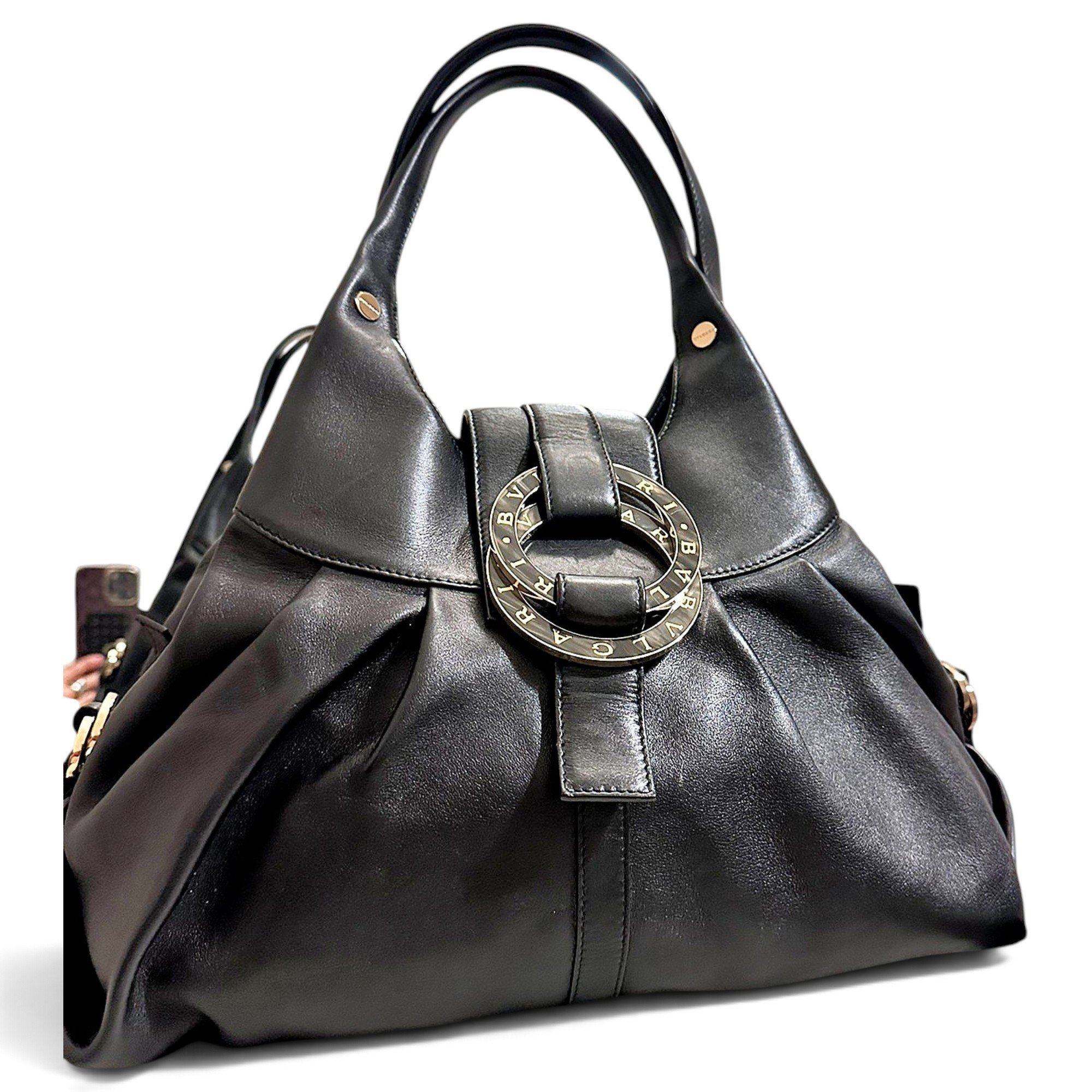 Chandra leather handbag