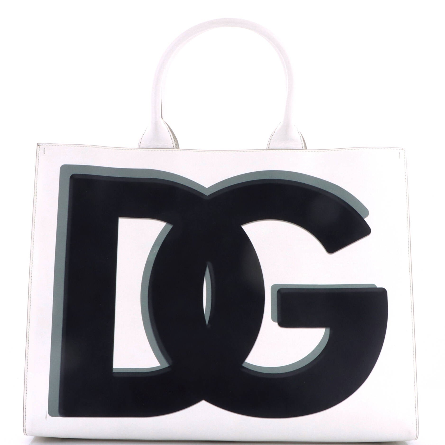 DG Daily Shopping Tote Printed Leather Large