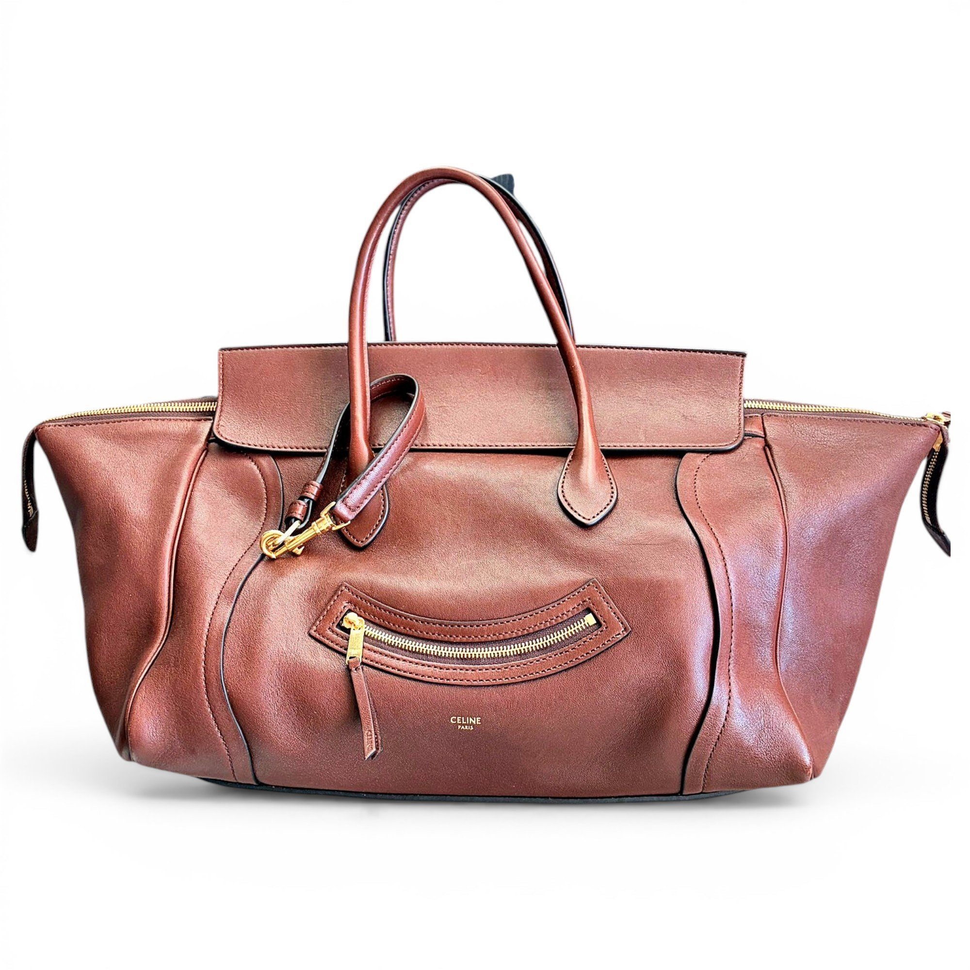 Luggage leather handbag