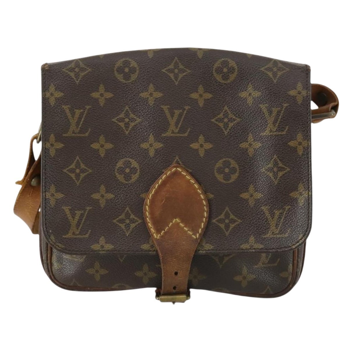 Cartouchière leather handbag
