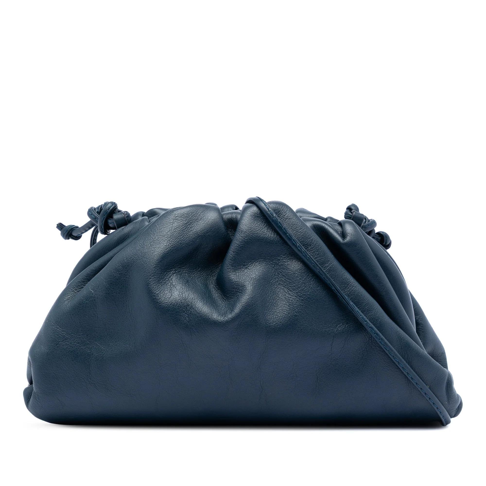 Pouch leather handbag