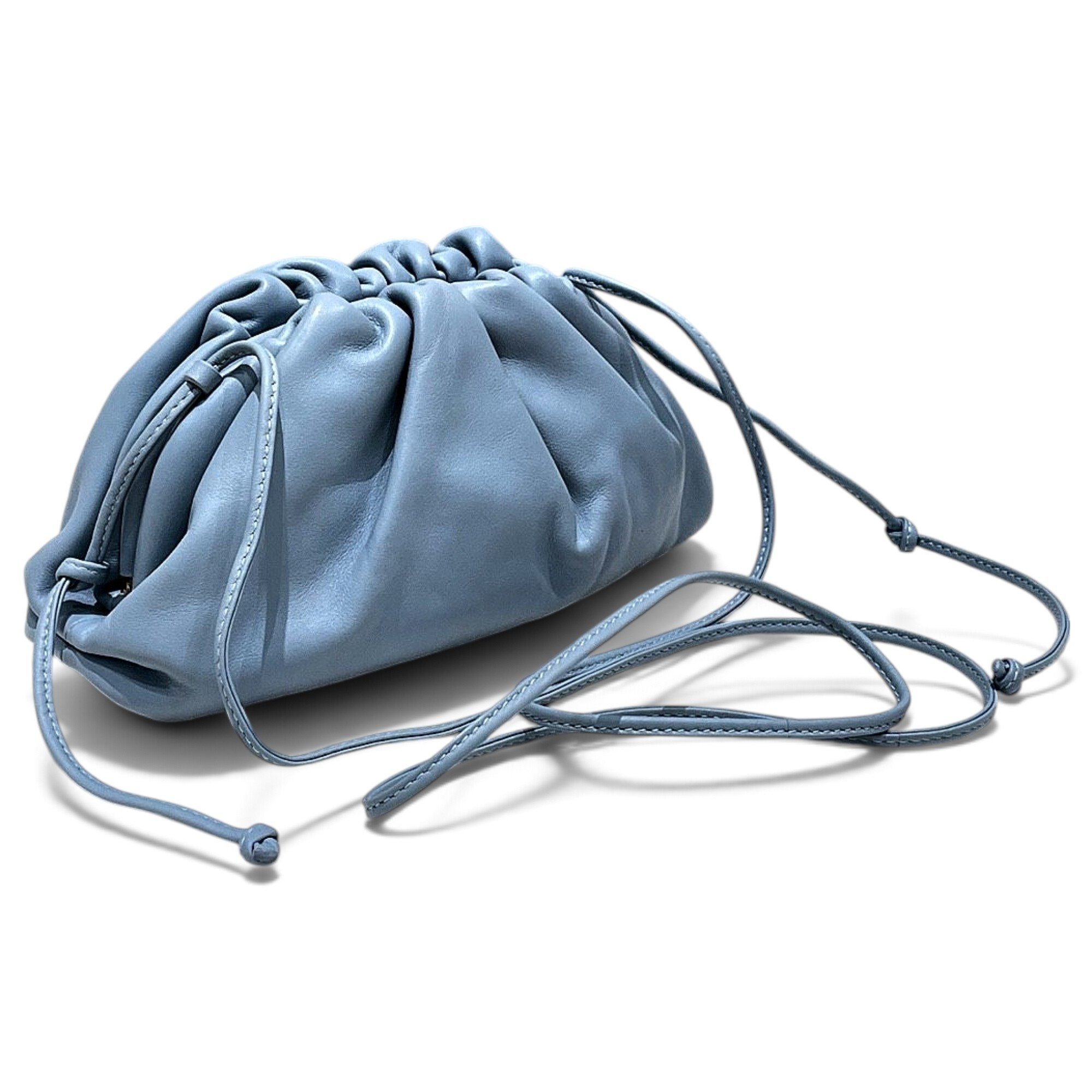 Pouch leather crossbody bag