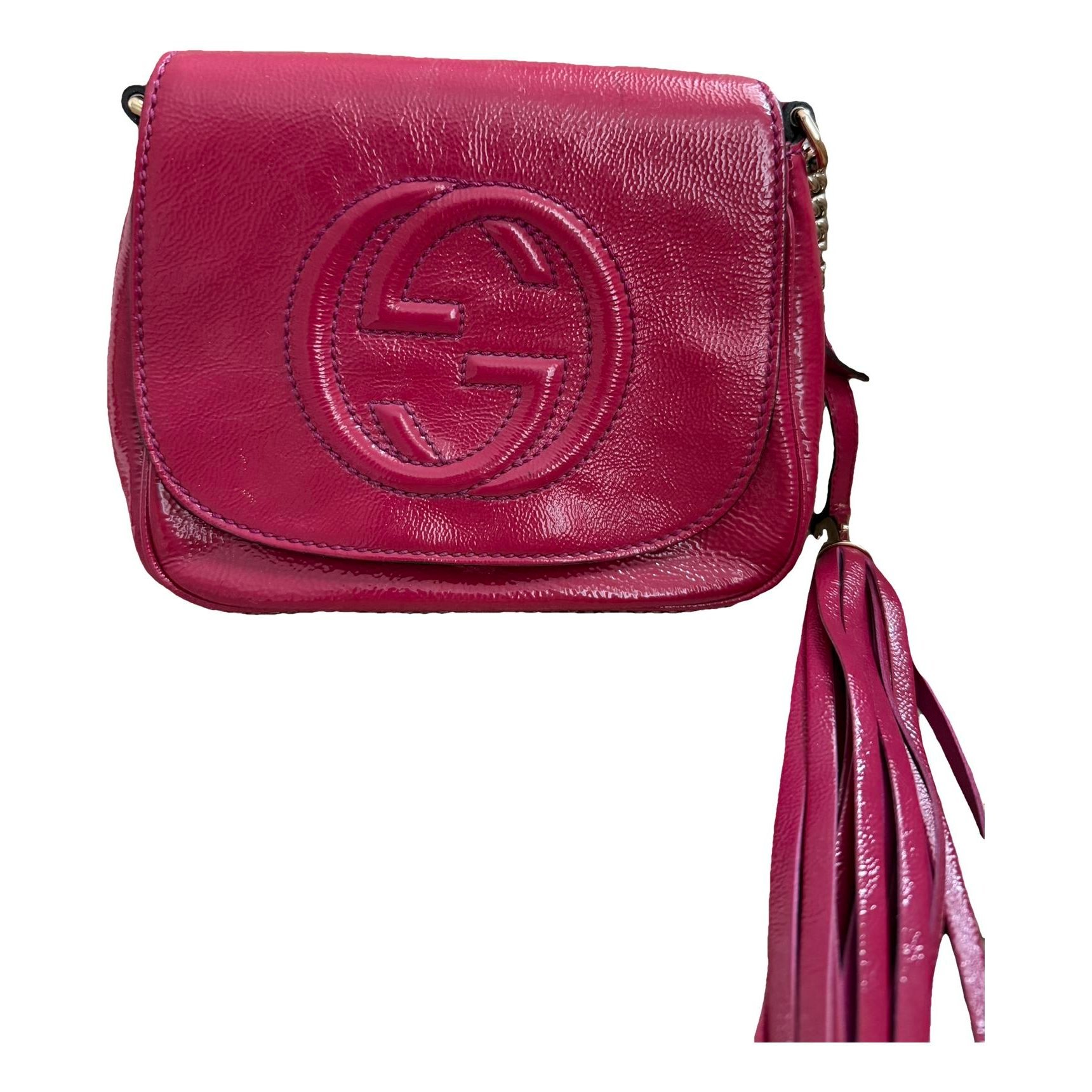 Soho Flap patent leather crossbody bag