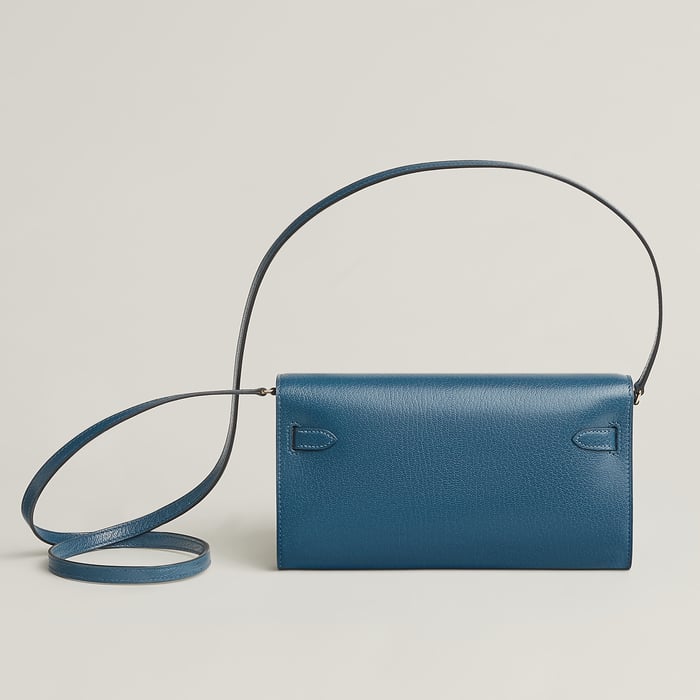 Deep Blue Kelly Classique to Go Wallet
