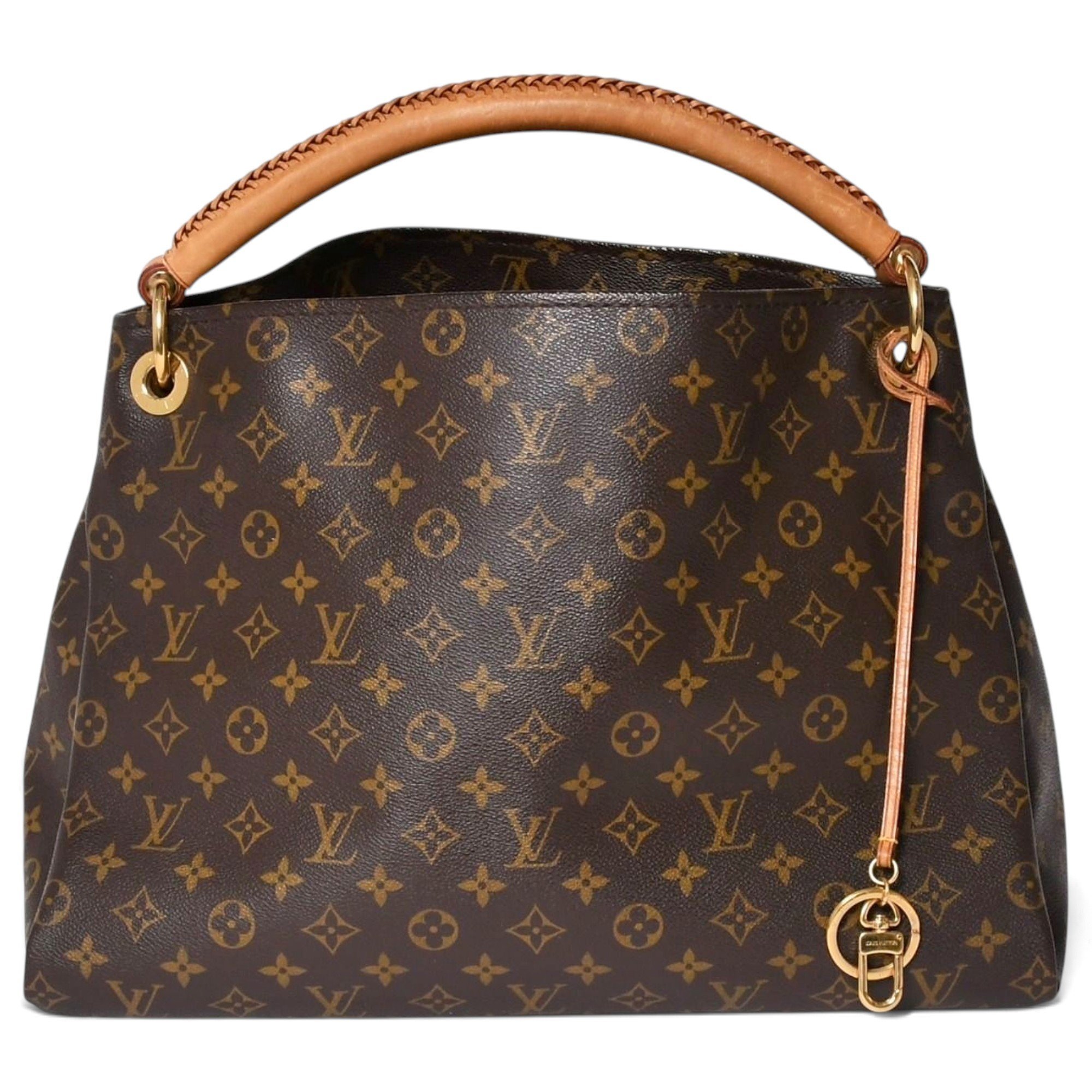 Artsy leather handbag