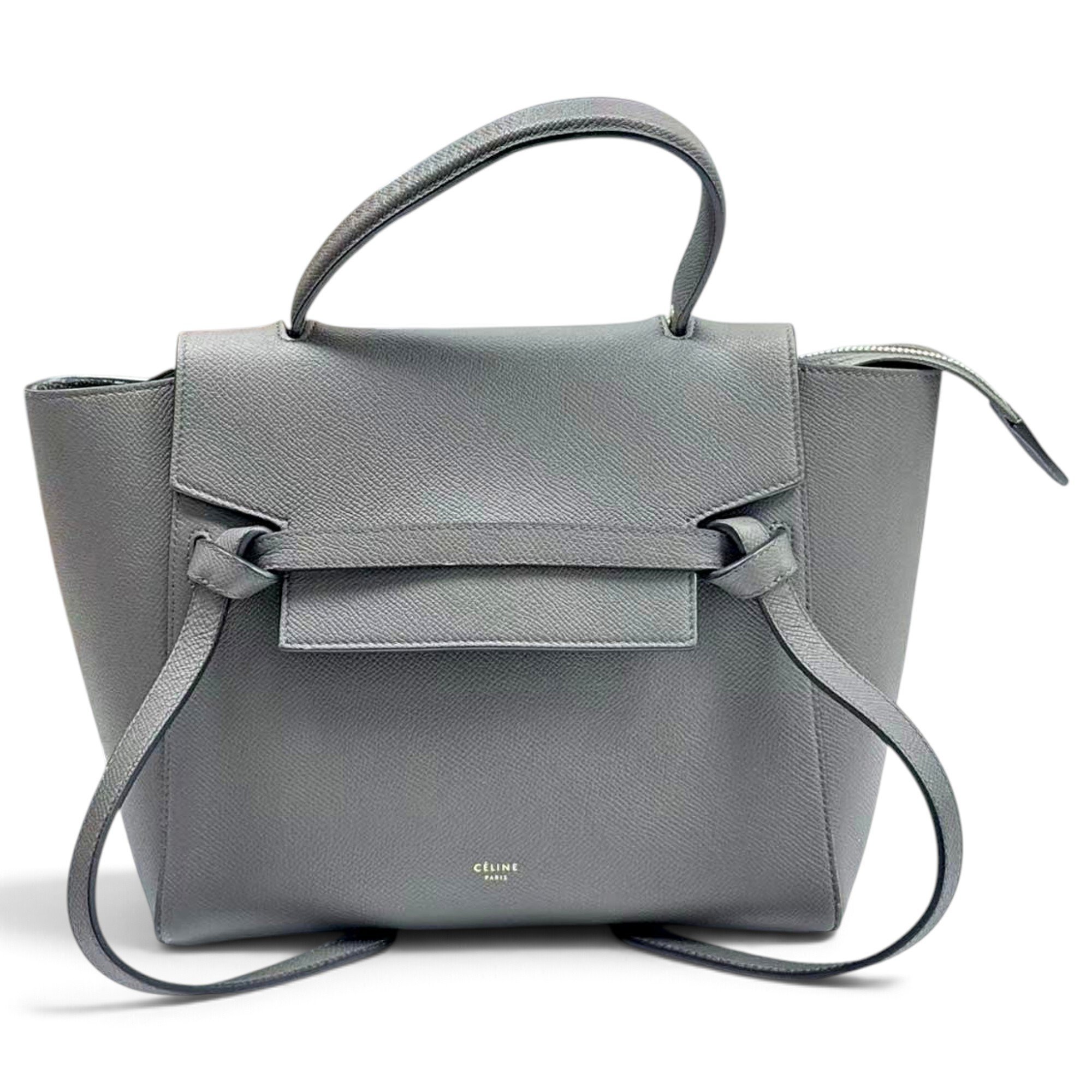 Belt leather handbag